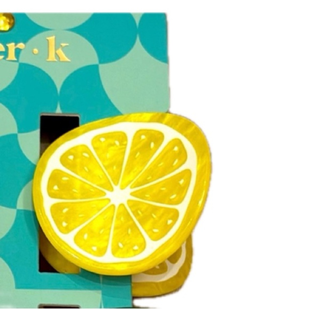 NWT 🍉🍋🥝🍊 Piper K Fruit Themed Hair Claw Clips Set of 4 - Picture 11 of 14